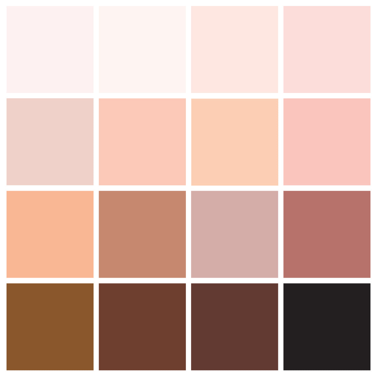 Skin Tone Color Acrylic Markers