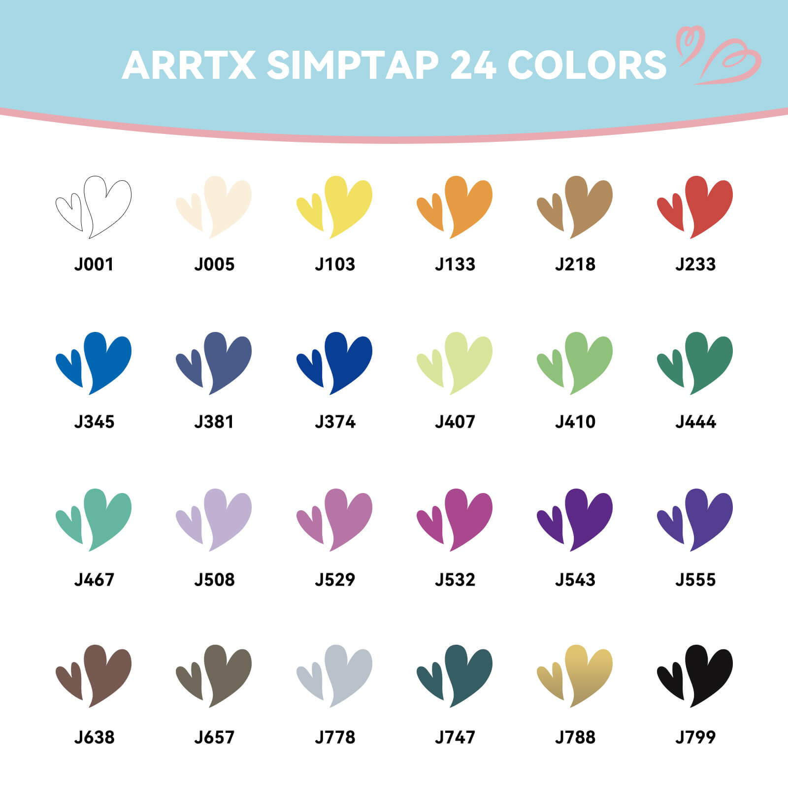 Arrtx Simptap Acrylic Markers 24 Colors Top Valve Action Paint Markers