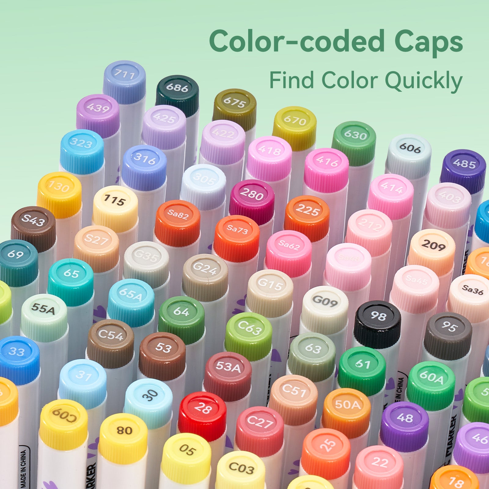 Arrtx 90B Colors Acrylic Paint Markers Brush Tip Landscape Colors