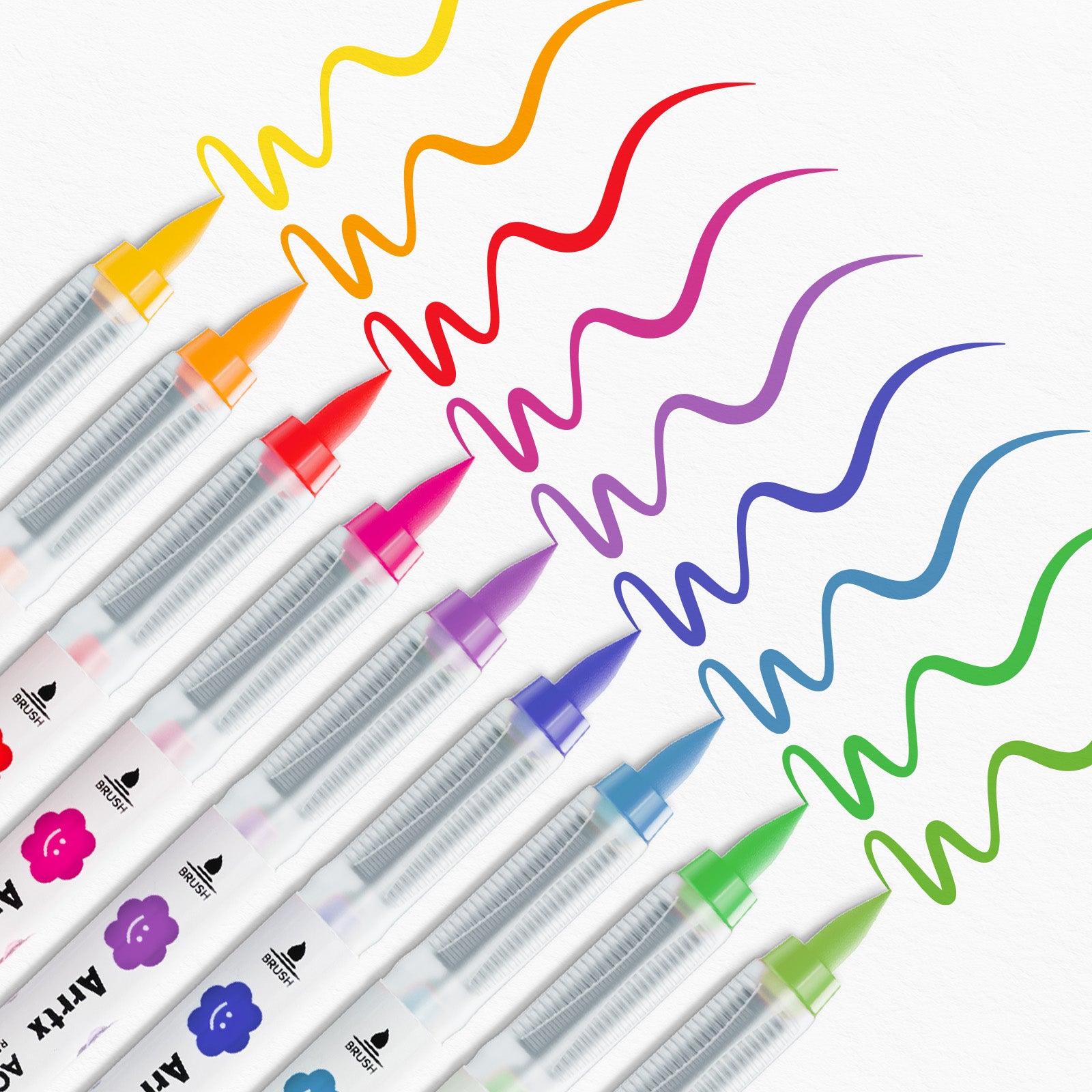 Arrtx 60 Colors Acrylic Markers Automatic Ink Control Direct Liquid Ink