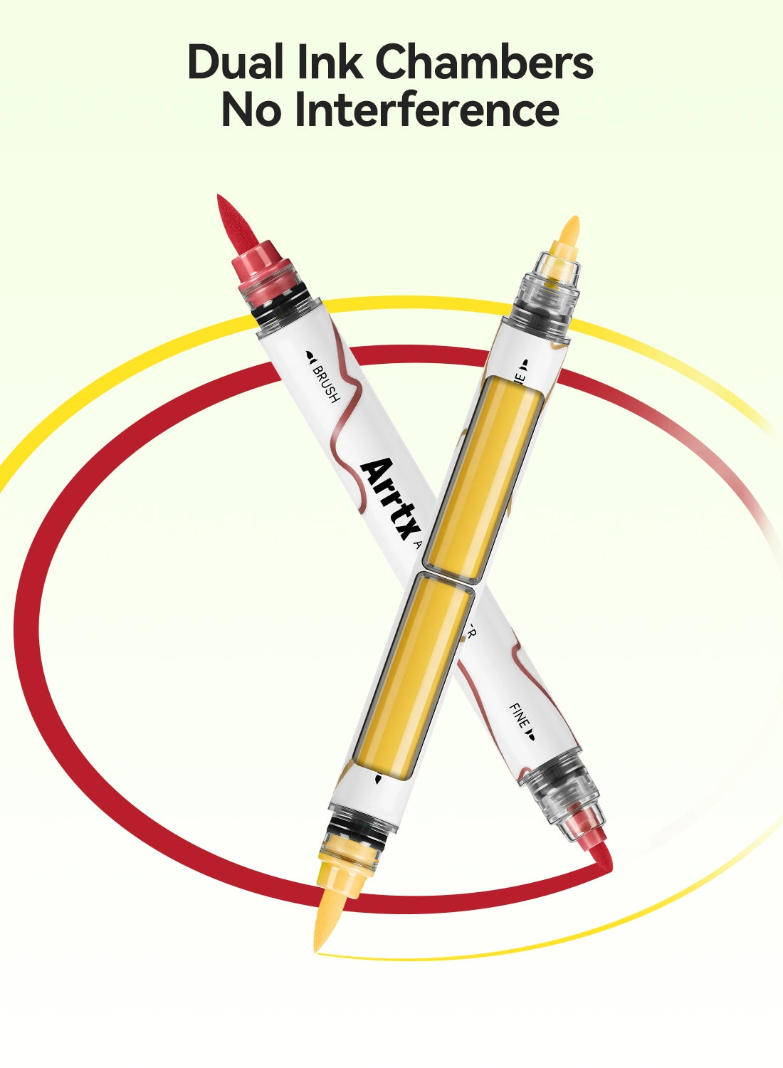 ARRTX 66 Colors Acrylic Paint Markers Dual Tip