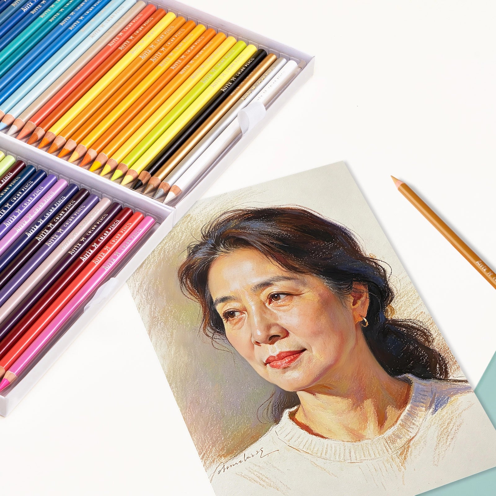 ARRTX 84 Colors Colored Pencils Set