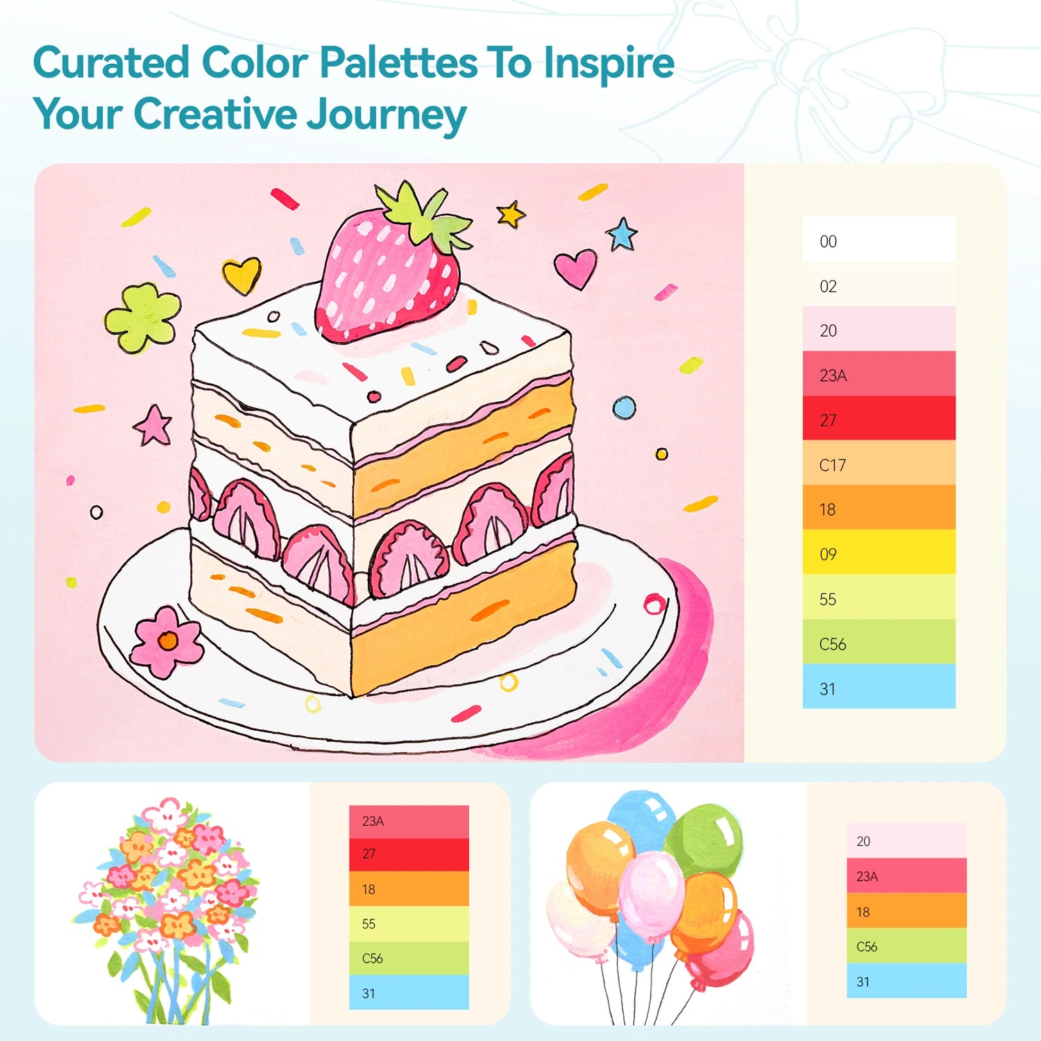 ARRTX 24 Colors Acrylic Marker Coloring Kit for Beginners