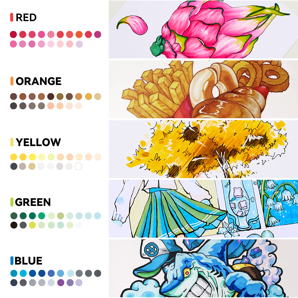 Arrtx OROS 90 Alcohol Markers Paint Markers Dual Tip