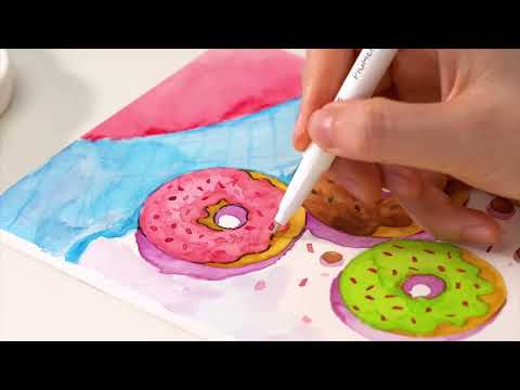 Arrtx Watercolor Paper Drawing Sketchbook Journal 5.47"x5.47"